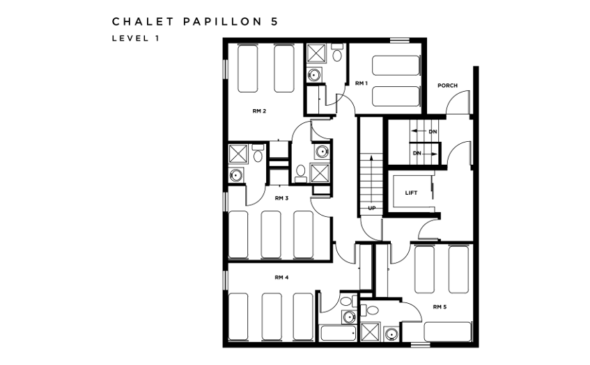 Chalet Papillon 5 La Rosiere Floor Plan 3
